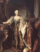 Louis Tocque Portrait of Empress Elizabeth Petrovna Germany oil painting artist